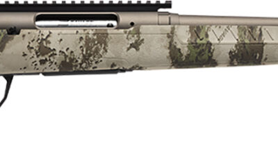 Savage Arms 32303 Axis 2 Pro Compact 6.5 Creedmoor 4+1 20" Gun Metal Bronze Cerakote Heavy Threaded Barrel & Picatinny Rail Carbon Steel Receiver, Fixed Woodland Camo Synthetic Stock, Right Hand