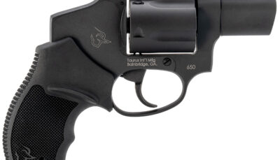 Taurus 2-650121 650 Small 357 Mag/38 Special +P 5 Shot 2" Matte Black Alloy Steel Barrel, Cylinder & Frame, Black Rubber Grip, Transfer Bar Safety, Concealed Hammer