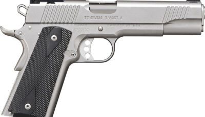 Kimber Mfg.,inc 3200108CA Stainless Target II (CA) 9mm 9+1 5" Satin Silver Front Serrations Stainless Steel Slide Black Synthetic Double-Diamond Checkering Grip