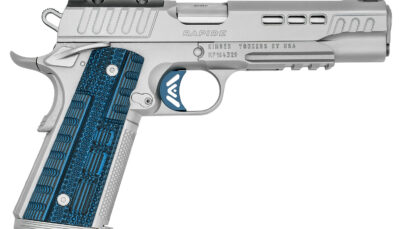 Kimber Mfg.,inc 3000454  Rapide ICE OR 45 ACP 8+1 5" Stepped Cocking Serrations Stainless Steel Slide G-10 Grip