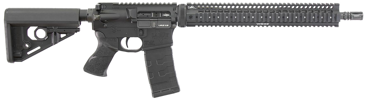 Larue Tactical LT1555616QUAD LT15 Quad Rail 5.56 30+1 16" Stealth Barrel Black Right Hand