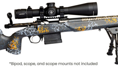 Horizon Firearms RF010A221814C18 Venatic Carbon 22 Creedmoor 18" Fluted Threaded Barrel, Drilled & Tapped Receiver, Arca Rail Forend, Iota EKO Carbon Fiber Stock