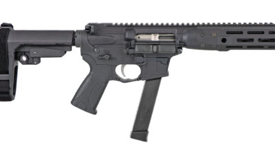 LWRC ICP9B8SBA3 IC-9  9mm Luger 8.50" 30+1 Black Nitride Threaded Barrel, Black Anodized Aluminum Picatinny Rail Receiver, SB Tactical SBA3 Brace, LWRC Ultra Combat Grip, Ambidextrous