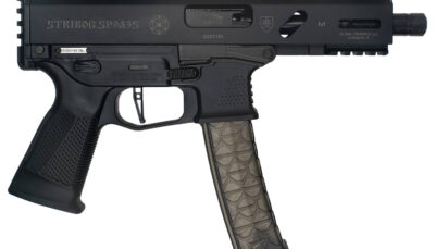Grand Power 8588005808590 SP9A3S Stribog 9mm Luger 30+1 5.50" Black Threaded Barrel, M-LOK Handguard, Black Aluminum Picatinny Rail Receiver, Rear Picatinny Rail, Black Polymer Grip, Thread Protector