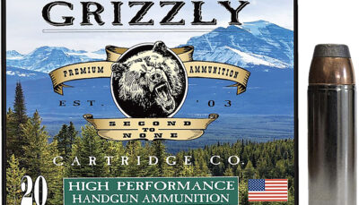 Grizzly Ammo GC45C+P10   45Colt+P 300gr Bonded Flat Point 20 Per Box/10 Case