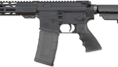 Rock River Arms BLK2132 LAR-15M 300 AAC Blackout 30+1 8" Black M-LOK Handguard, Black Aluminum Picatinny Rail Receiver, Black Polymer SB Tactical SBA3 Arm Brace, Black Hogue Rubber Grip