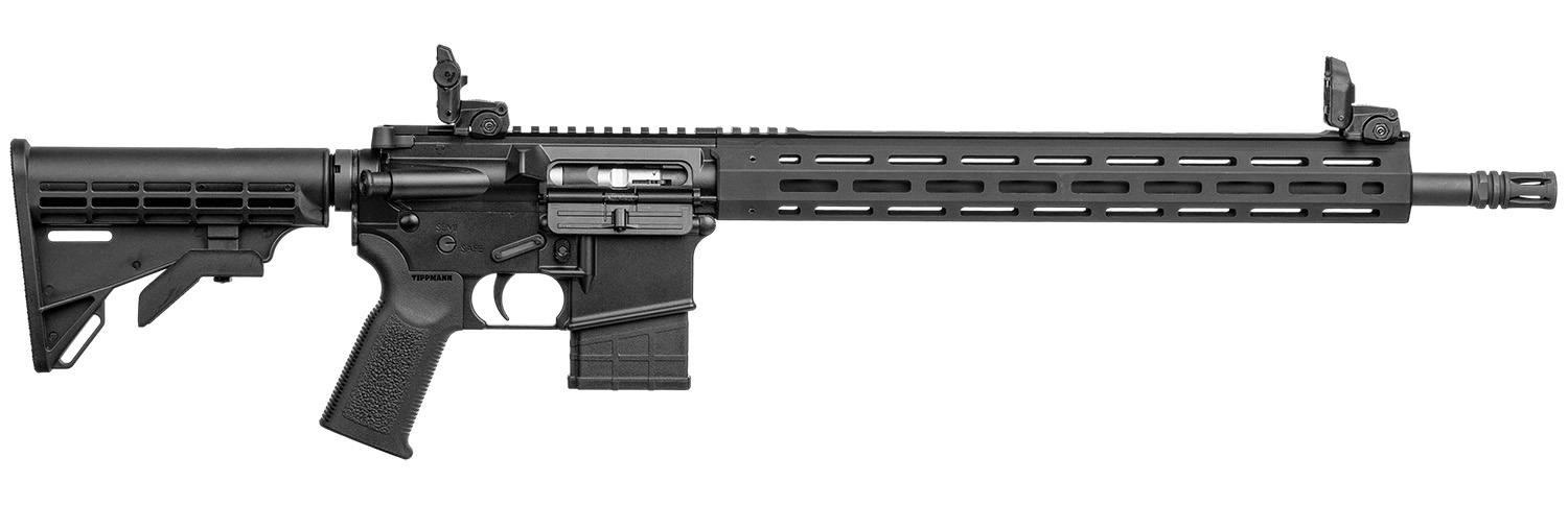 Tippmann Arms A101365 M4-22 Elite 22 WMR 10+1 18" Black Parkerized Threaded Barrel, Matte Black Aluminum Receiver w/Picatinny Rail, M-LOK Handguard, Black Adj CAR15 Polymer Stock, Black Gen2 Grip, Rig