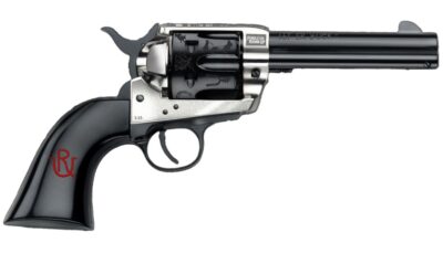 Pietta PFI357PR434BP 1873 Great Western II Pendleton Round?Up 357 Mag 6 Shot 4.75" Blued Engraved Barrel & Cylinder, Ultra Black Engraved Grip, Exposed Hammer