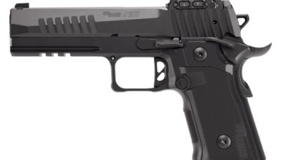 Sig Sauer 211F9GT5RXSL P211 GT5 w/Optic Full Size 9mm Luger 21+1 5" Black Barrel, Black Nitron Stainless Steel Serrated w/Optic Slide & Frame w/Beavertail & Picatinny Rail, G10 Grip Panels, Sig ROMEO-