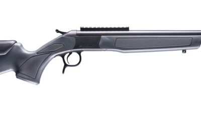 CVA CR4448 Scout  22 Creedmoor 1rd 16.50" Matte Blued Threaded Barrel & Receiver w/DuraSight Rail, Stealth Gray Synthetic Stock