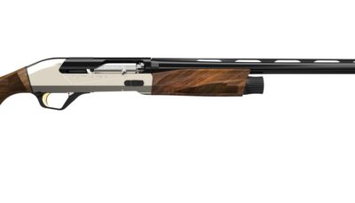 Retay USA ACEUL26 Ace Upland Ultralight 12 Gauge Semi-Auto 3" 3+1 26" Black Deep Bore Barrel, Aluminum Drilled & Tapped Slopeback Receiver, Fixed Satin Walnut  Stock