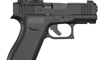 Glock PX4350B03FRMOS8A4 G43X MOS8 w/Aimpoint 9mm Luger 15+1 3.41" Black GMB Barrel, Black Steel Serrated w/Optic Slide, Black Polymer Frame w/Accessory Rail, Aimpoint COA 3.5 MOA Red Dot, Ambidextrous