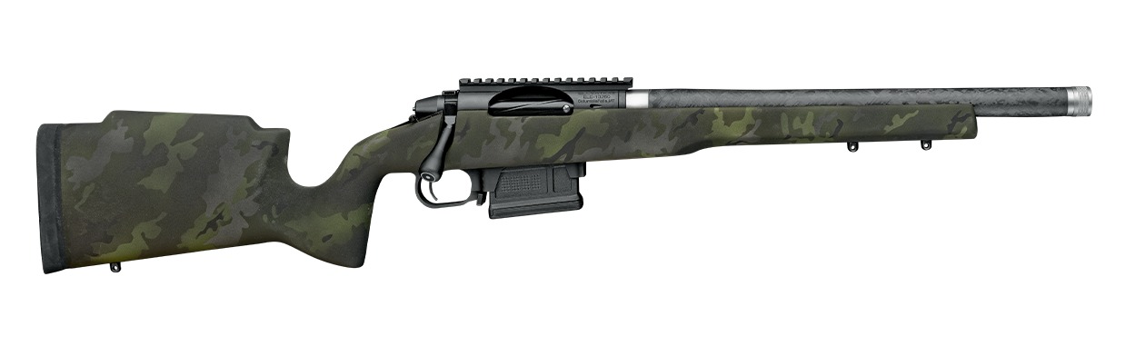 Proof Research 151709 Elevation MTR 2.0 300 PRC 3+1 20" Carbon Fiber Match Grade Threaded Barrel, Black Receiver w/Picatinny Rail, Midnight Camo Proof Fixed Carbon Fiber Stock, Right Hand