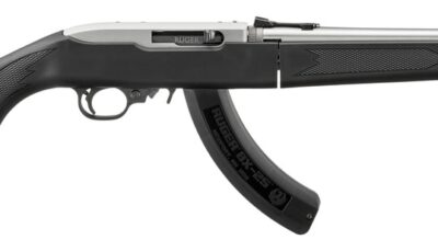Ruger 32028 10/22 Takedown 22 LR 25+1 18.50" Matte Threaded Barrel, Matte Stainless Steel Drilled & Tapped Receiver, Black Fixed Synthetic Stock