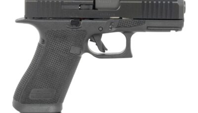 Glock U64550201 G45 Gen6 Crossover Frame 9mm Luger 10+1 4.02" Black GMB Barrel, Black nDLC Steel Optic Ready/Serrated Slide, Black Polymer Frame w/Accessory Rail, Interchangeable Backstrap Grip, Ambid
