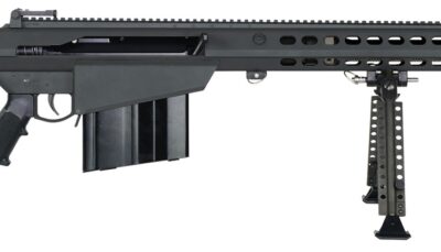Barrett 20183 M107A1  50 BMG 10+1 20" Fluted Barrel, Picatinny Rail Receiver, M-LOK Handguard, QD BiPod Forend, Black Polymer Grip