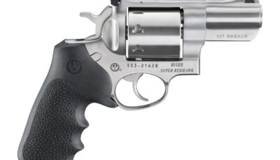 Ruger  Super Redhawk  357 Mag/38 Special 8 Shot 2.50" Stainless Cylinder, Satin Stainless Steel Barrel & Frame, Hogue Tamer Monogrip Grip, Transfer Bar Safety, Exposed Hammer
