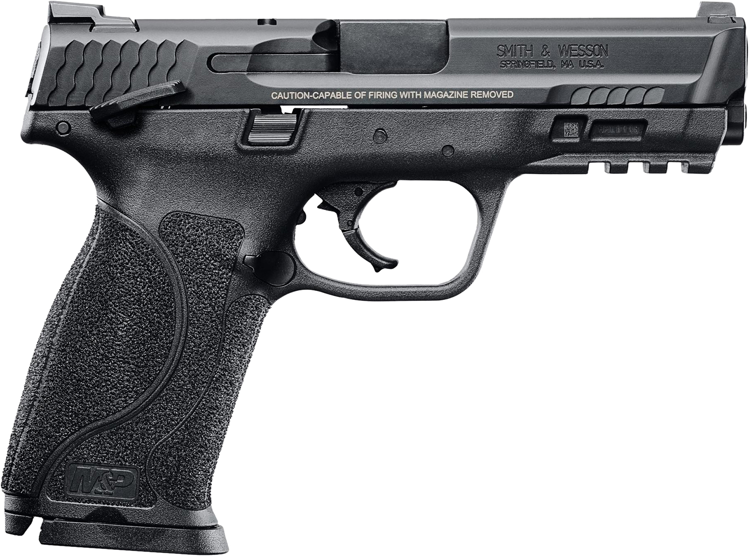 Smith & Wesson 11526 M&P M2.0 Full Size 45 ACP 10+1, 4.60" Black Armornite Stainless Steel Barrel & Serrated Slide, Matte Black Polymer Frame w/Picatinny Rail