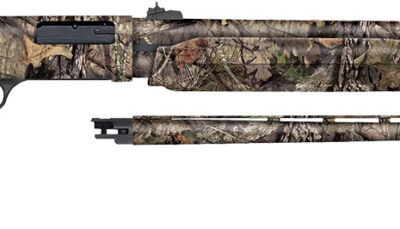 Mossberg 54183 500 Combo 20 Gauge 5+1 3" 26" Overall Mossy Oak Break-Up Country, Vent Rib/24" Slugster Barrels,  Fixed Synthetic Stock, Fully Rifled Bore Choke