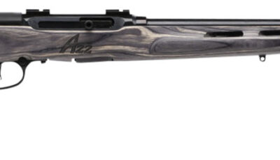 Savage Arms 47221 A Series Target Full Size 22 WMR 10+1 22" High Luster Heavy Target Barrel, High Luster Drilled & Tapped Carbon Steel Receiver, Gray Thumbhole Laminate Stock, Right Hand