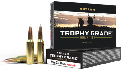 Nosler 60045 Trophy Grade 7mmRemSA UltraMag 160gr Nosler Spitzer Partition 20 Per Box/10 Case