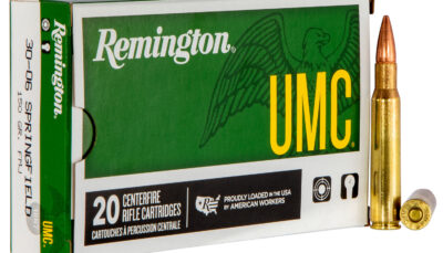 Remington Ammunition 23699 UMC  30-06Springfield 150gr Full Metal Jacket 20 Per Box/10 Case