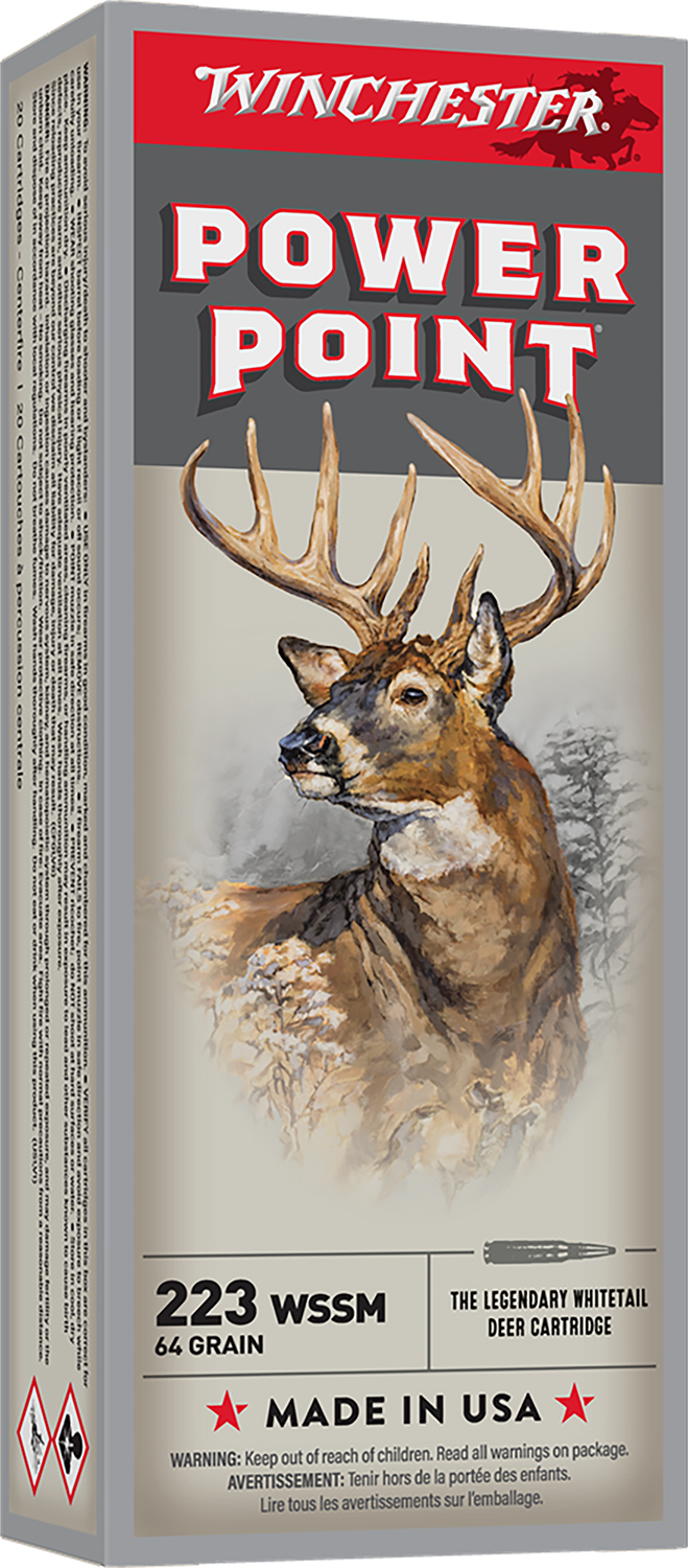 Winchester Ammo X223WSS1 Power-Point 223WSSM 64gr 20 Per Box/10 Case