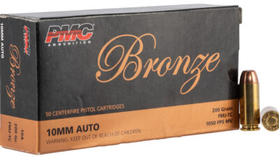 PMC 10A Bronze  10mmAuto 200gr Full Metal Jacket Truncated Cone 50 Per Box/20 Case
