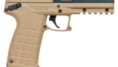Kel-Tec PMR30BTAN PMR30 22 WMR 30+1 4.30" Fluted Steel Barrel, Black/Tan Serrated Slide, Tan Polymer Frame w/Picatinny Rail, Tan Textured Polymer Grip