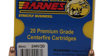 Buffalo Bore Ammunition 24H20 Buffalo-Barnes Strictly Business 9mmLuger +P+ 115gr Barnes TAC-XP Lead Free 20 Per Box/12 Case