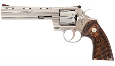 CLT PYTHON 357MAG 6 SS WALNUT GRIPS 6RD