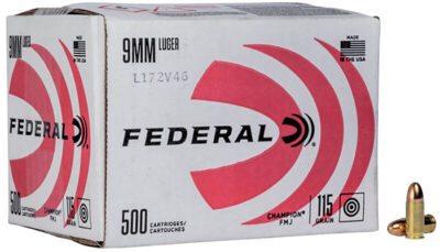 FED CHAMPION 9MM 115GR FMJ 500/1 (180)
