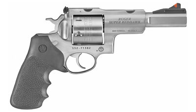 RUGER SUP RDHWK 454CAS 5" 6RD RBR/WD