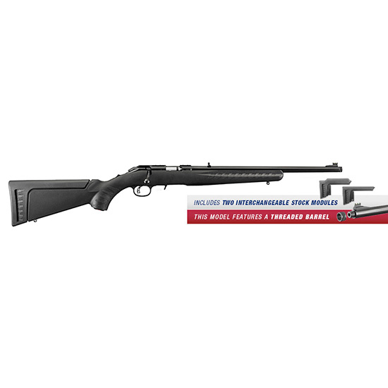 RUG AMERICAN RIMFIRE STD 17HMR 18 TB BLK SYN 9RD