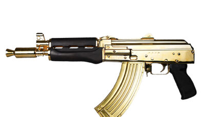 ZAS ZPAP92 7.62X39 DARK WALNUT GOLD PLATING