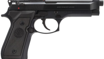 Beretta USA J92M9A0CA M9 *CA Compliant Full Size Frame 9mm Luger 10+1, 4.90" Steel Barrel, Black Bruniton Serrated Steel Slide & Aluminum Frame w/Beavertail, Ambidextrous