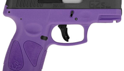 Taurus 1-G2S931DP G2S  Compact Frame 9mm Luger 7+1 3.26" Matte Stainless Steel Barrel, Matte Black Serrated Alloy Steel Slide, Dark Purple Polymer Frame w/Picatinny Rail & Polymer Grip, Right Hand