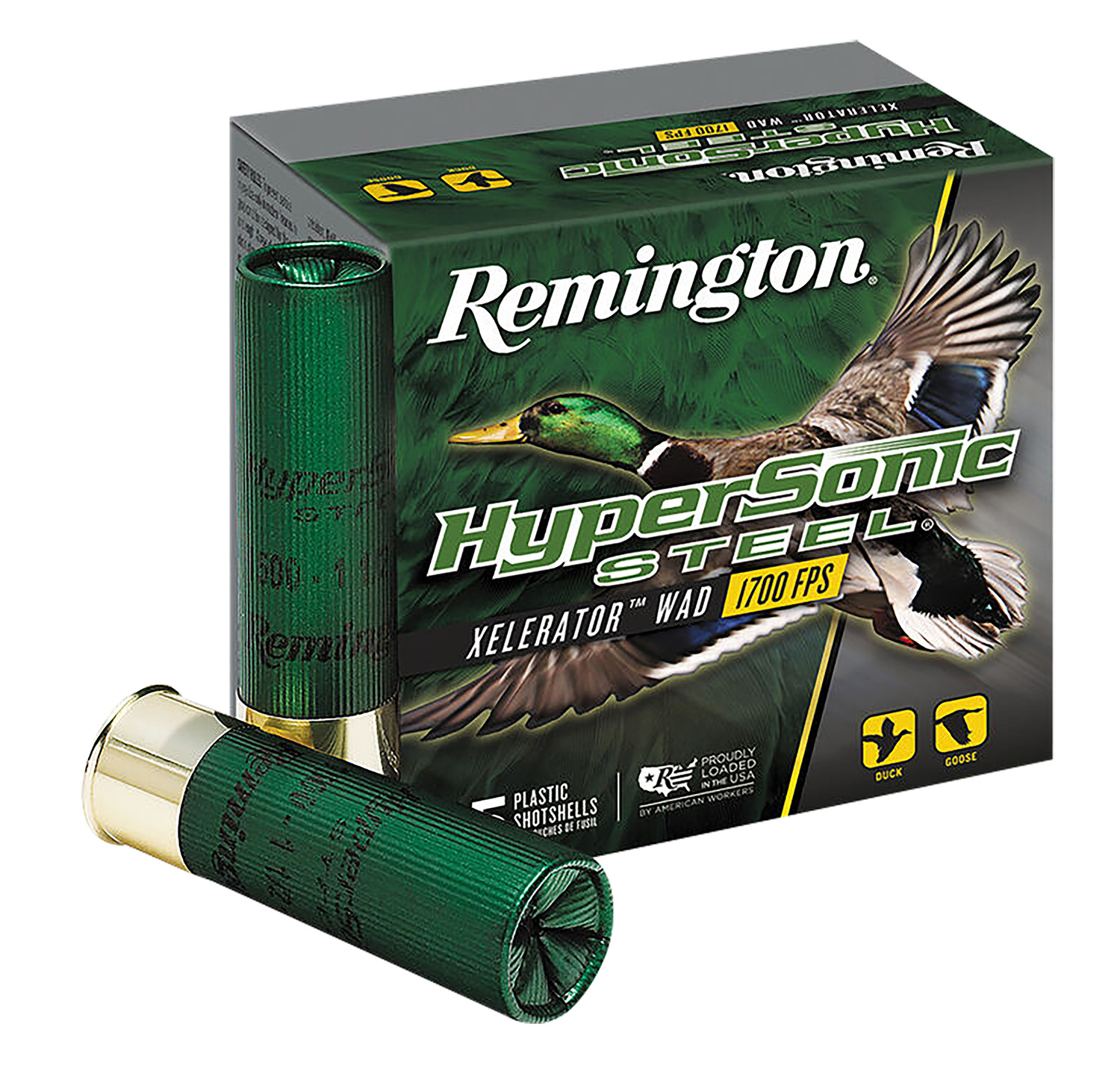 Remington Ammunition 26777 HyperSonic Steel 12Gauge 3" 1 1/4oz 4Shot 25 Per Box/10 Case