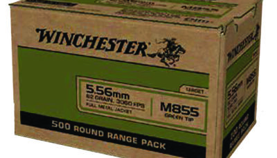 Winchester Ammo WM855500 USA M855 Green Tip 5.56x45mmNATO 62gr Full Metal Jacket 500 Per Box/2 Case