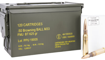 PPU PPRM50M Rangemaster  50BMG 625gr Full Metal Jacket/ 120rds *Sold by Case *Includes Metal Can
