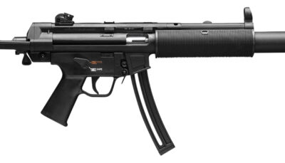 HK 81000469 MP5  Full Size 22 LR 10+1 16.10" Black Steel Barrel. Black Retractable Black Polymer Stock & Grips