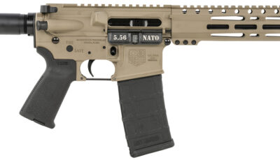 Diamondback DB1915K061 DB15  5.56x45mm NATO 30+1 10" Black Nitride Threaded Barrel, M-LOK Handguard, Flat Dark Earth Aluminum Picatinny Rail Receiver, Black Buffer Tube, Black Magpul Grip, Right Hand