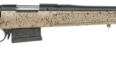 Bergara Rifles B14S352C B-14 HMR 6.5 Creedmoor 5+1 22" Graphite Black Cerakote Free-Floating Barrel, Black Speckled Brown Molded w/Mini-Chassis, Adjustable LOP & Cheek Piece Stock, Right Hand