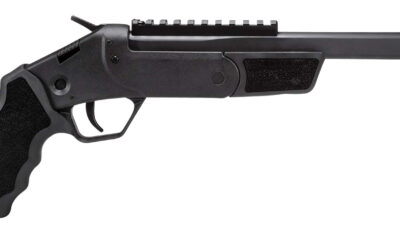 Rossi SSPB9-BKKIT Brawler 45 Colt (LC)/410 Gauge 1rd 9", Black, Textured Rubber Grips, Optics Mount, Include Holster
