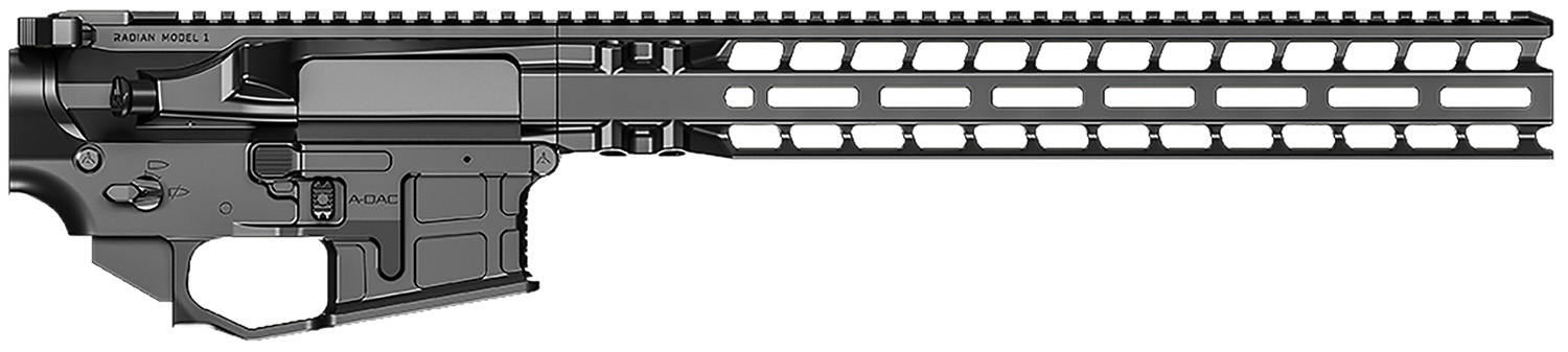 Radian Weapons R0411 Builder Kit Radian Black, A-DAC 15 Fully Ambi Lower, 14" M-LOK Handgaurd, Raptor-SD Charging Handle, Talon 45/90 Safety, Ext. Bolt Catch, Left-Side Mag Release, Right-Side Bolt R