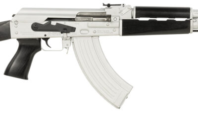 Zastava Arms Usa ZR7762CSB ZPAPM70  7.62x39mm 30+1 16.30" Black Chrome Lined Steel Barrel, Silver Receiver, Black Polymer Handguard, Fixed Dark Walnut Synthetic Stock