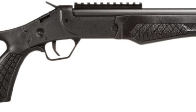 Rossi SSPS45-BK Tuffy Single Shot 45 Colt (LC)/410 Gauge (3" Chamber) 1rd 16.50", Black, Thumbhole Pistol Grip Stock with Shell Holder, Overmolded Grip, Front Iron Sight, Optics Mount