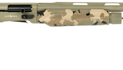 Silver Eagle Arms A21228OS3 Alpha 2  12 Gauge 3" 4+1 28" Green Cerakote Chrome Lined Vent Rib Barrel & Steel Receiver, Old School Camo Synthetic Fixed Stock