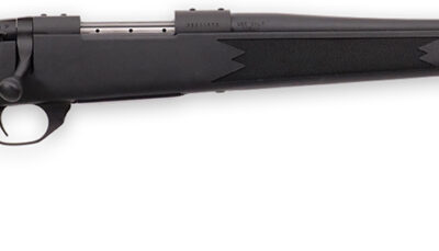 Weatherby VYT222RR0T Vanguard Synthetic Compact 22-250 Rem 5+1 20" Matte Blued #1 Threaded Barrel, Matte Blued Drilled & Tapped Steel Receiver, Black Adjustable Synthetic Stock