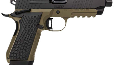 Kimber Mfg.,inc 3100023 KDS9C TFS 9mm 15+1 18+1 4.60" FDE/Black Front and Rear Serrations Stainless Steel G-10 Grip